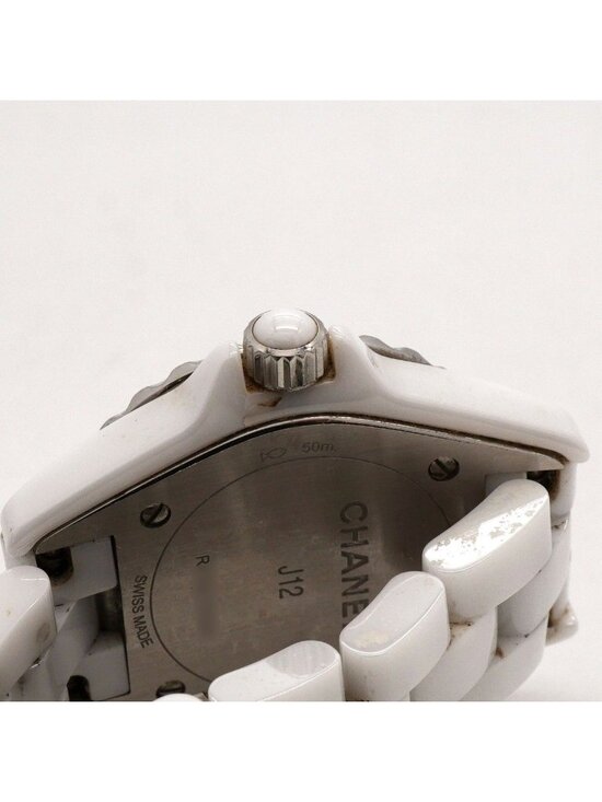 Chanel Pink Saffiano Bezel White Dial Watch main image 6